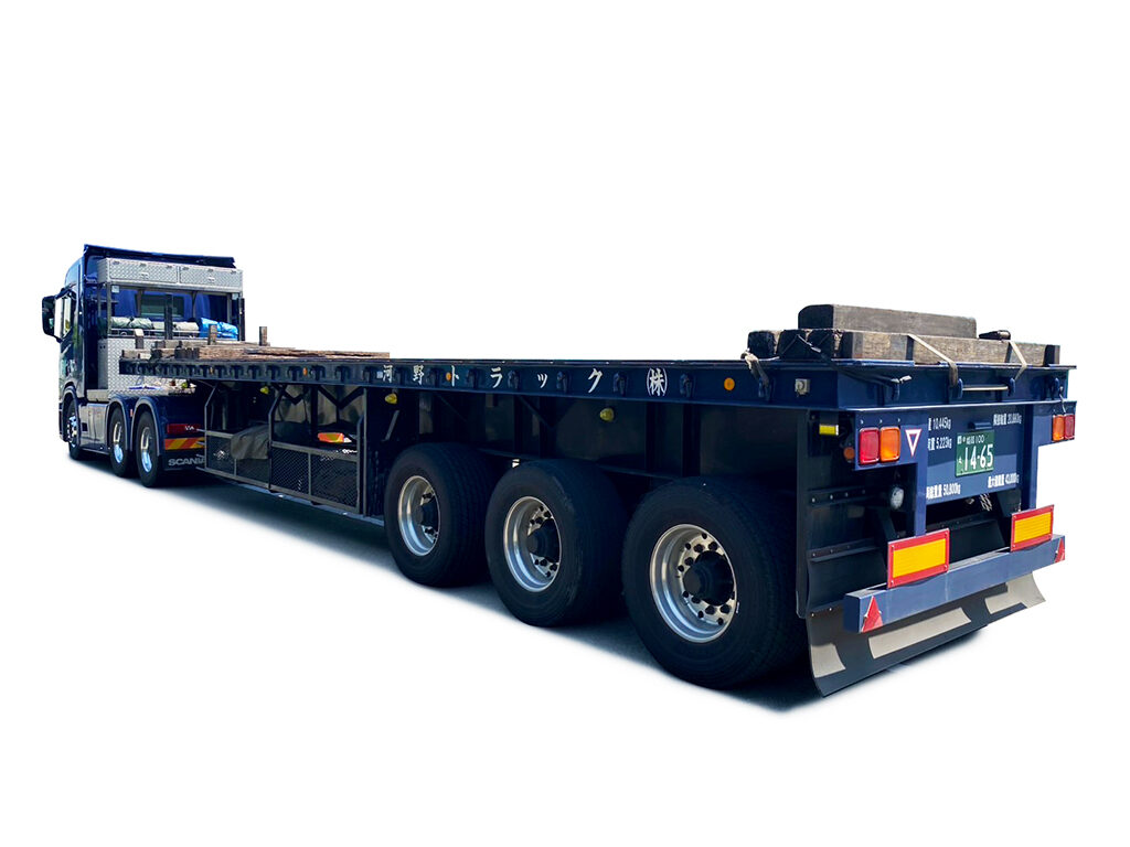 3軸新型Ｖカットフラットトレーラー