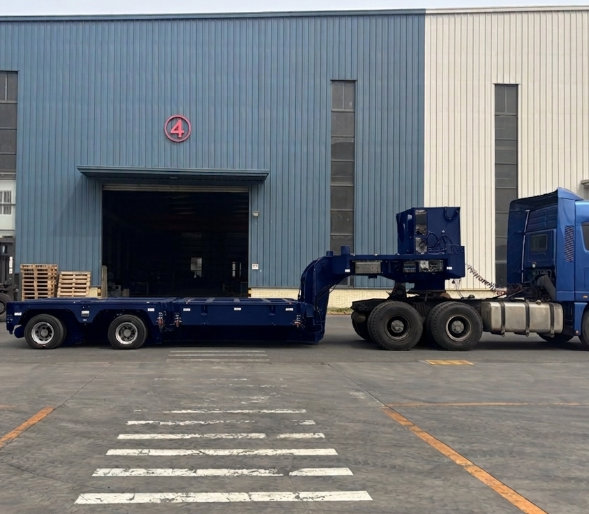 蓄電池輸送専用の新しいトレーラーが完成しました
